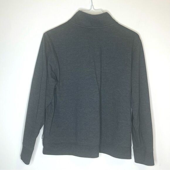Eddie Bauer Women’s Camp Fleece 1/4 Zip Top in Size XL in Charcoal Gray. - Picture 5 of 7